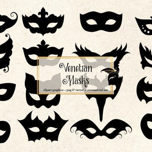 Venezianische Masken Clipart, Silhouette Maske Clip Art, Karneval ClipArt, Maskerade Vektoren, Maske Vektoren, Kostümparty png Clipart