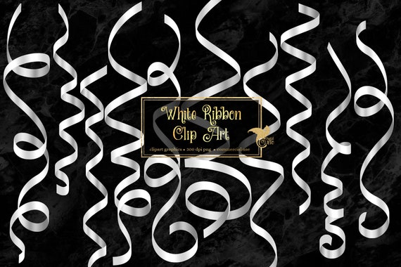 Curling White Ribbon Curling White Ribbon