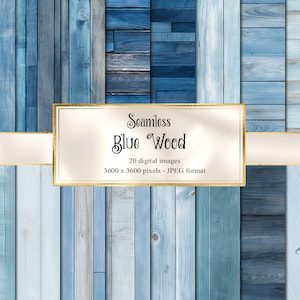 Papel Digital de texturas de madera azul, papel digital de madera rústica transparente para imprimir fondos de tablones de madera de papel de álbum de recortes