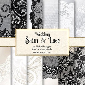 Hochzeit Satin und Spitze digitales Papier, Spitze Papier, Braut digitales Papier, weiße Satin, Einladungen, Seide Vintage Spitze Scrapbook Papiere