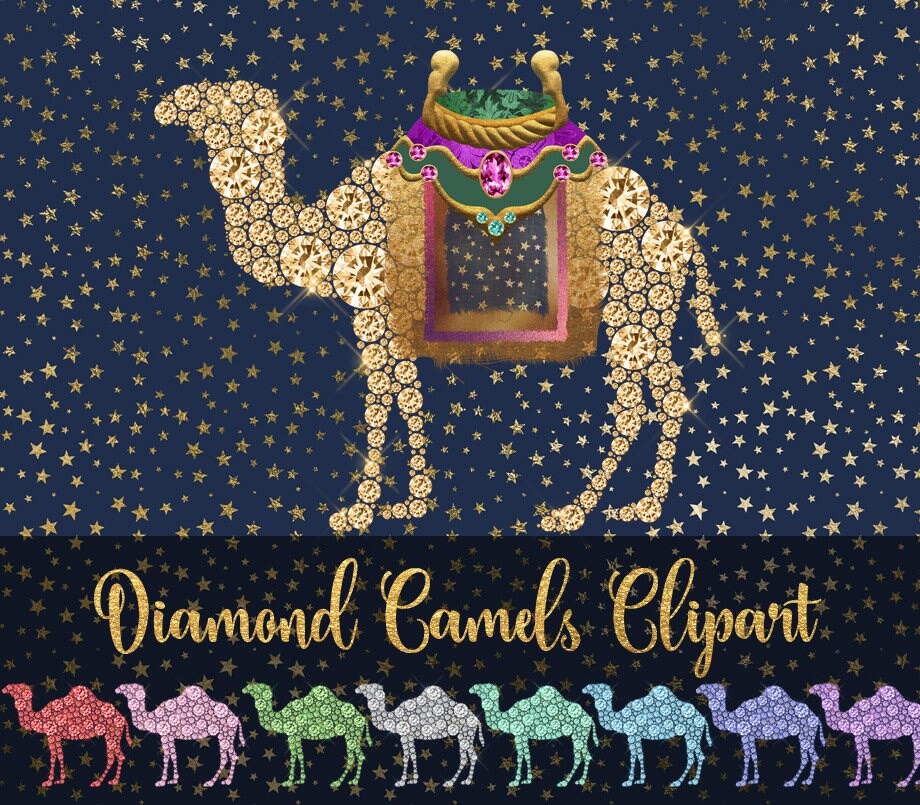Diamond Camels Clipart Hump Day clip art gold camel with ...