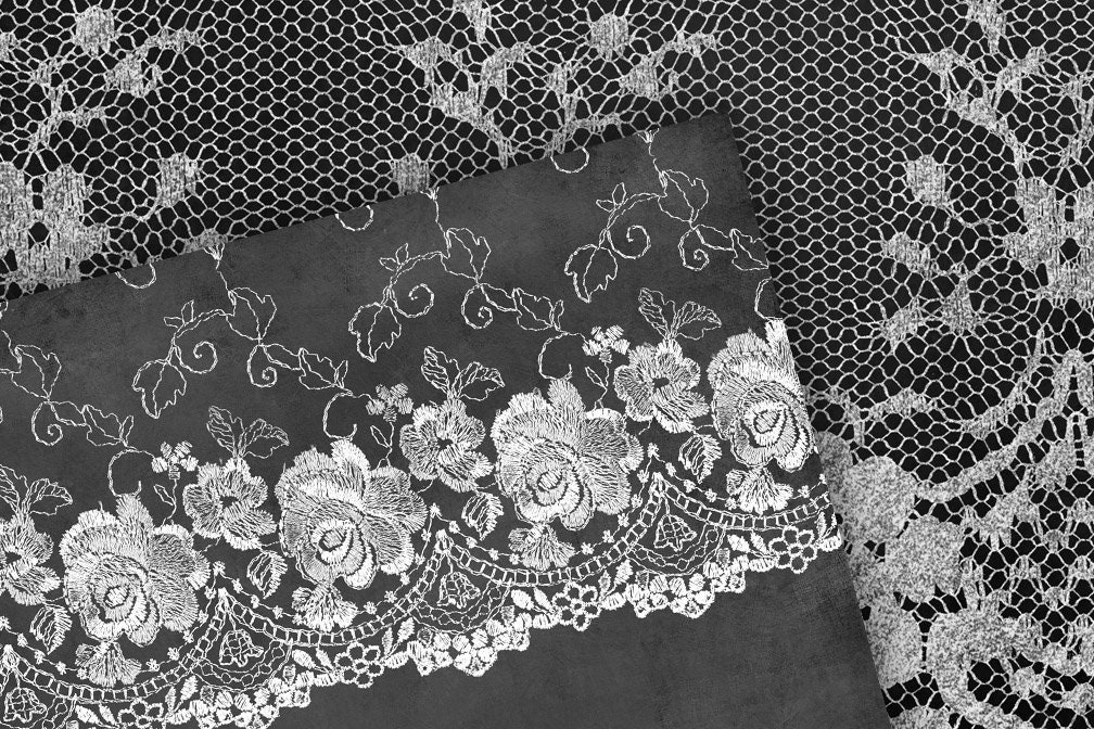 Chalkboard and Lace Digital Paper Digital Chalkboard Etsy