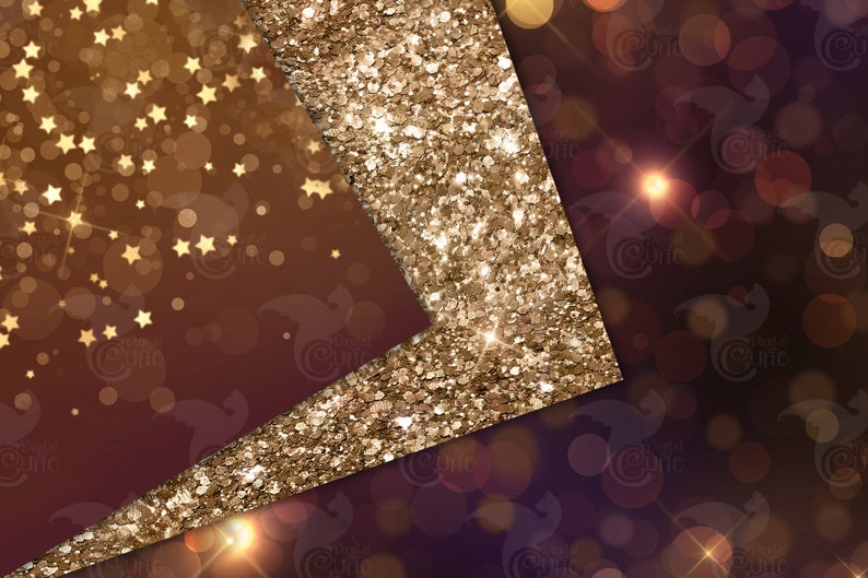 Gold Glitter Textures – Bokeh Sparkle Digital Paper (digital Download ...