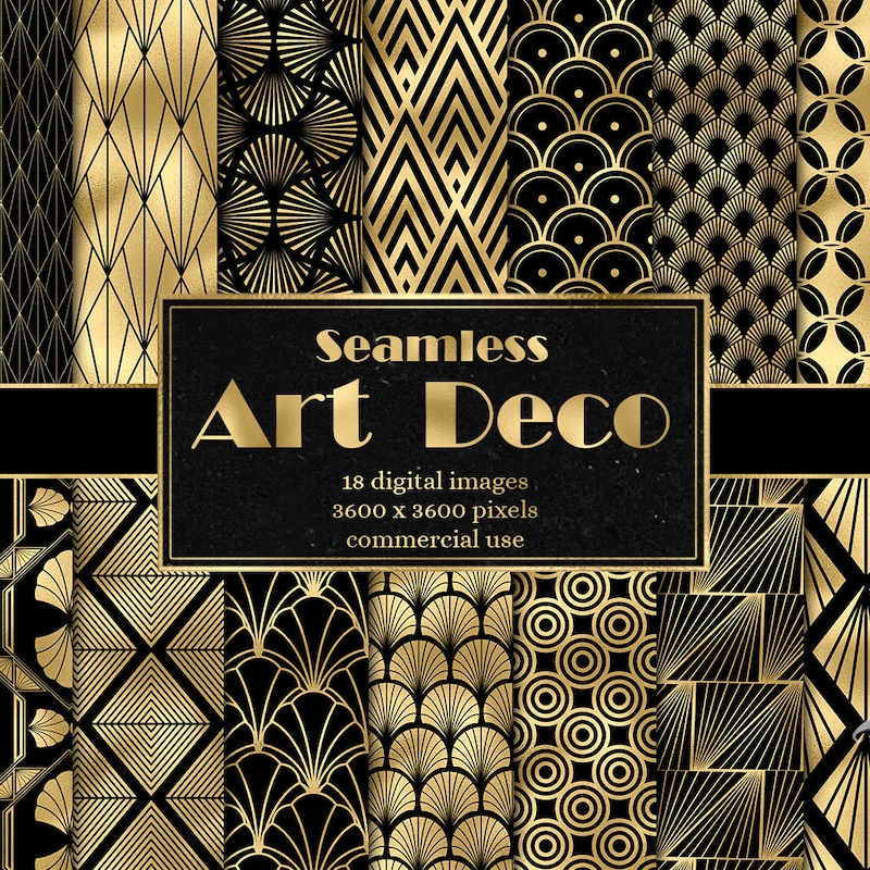 Art Deco Patterns - Etsy