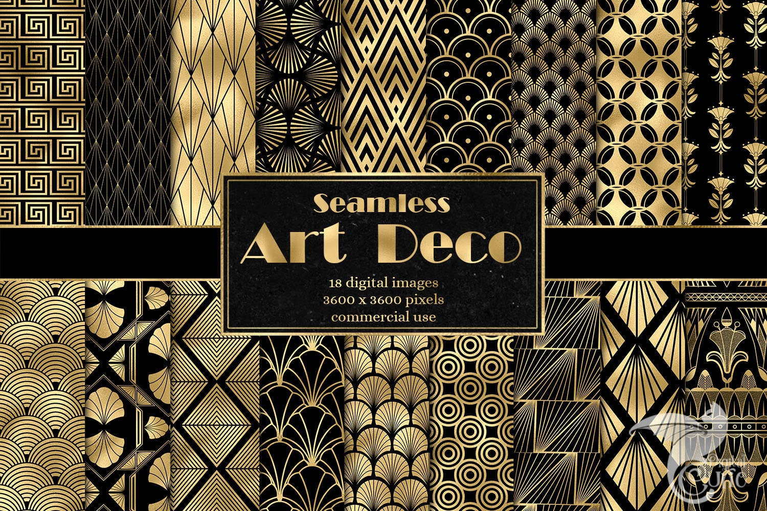 Moeras linnen Tweede leerjaar Art Deco Digital Paper Seamless Retro Art Deco Patterns in - Etsy