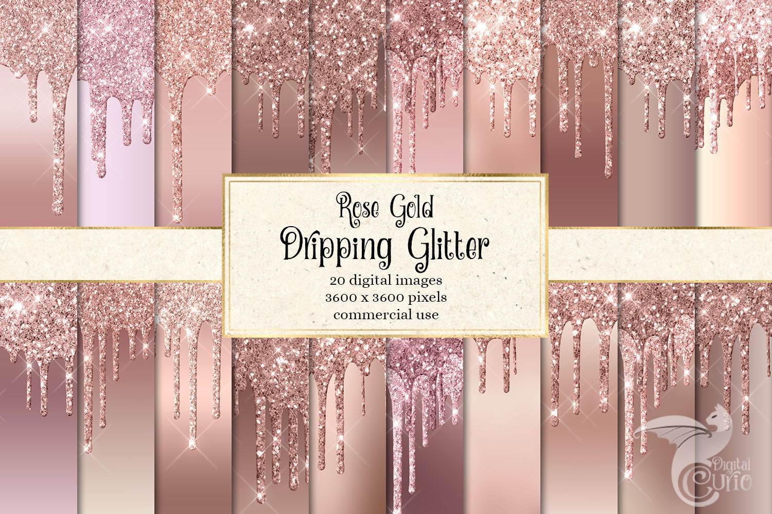 Dripping Foil Scrapbook Paper Rose Gold Paper Seamless Printable Glitter ba...