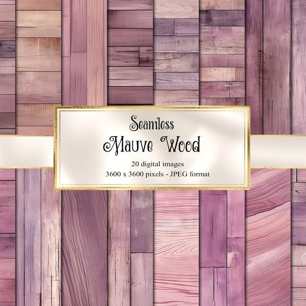 Mauve Wood Digital Paper, rustic wood texture, wooden planks backgrounds, instant download commercial use