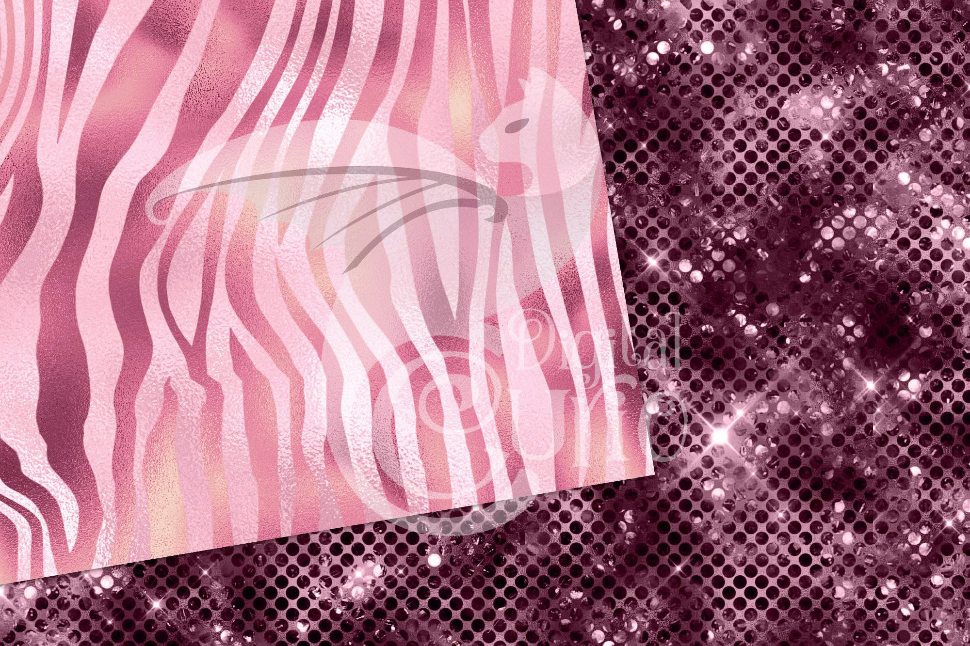 Pink Safari Animal Print Digital Paper – Seamless Jungle Patterns ...