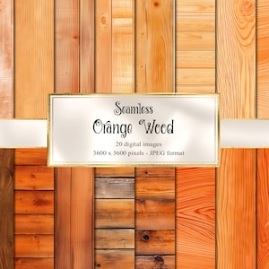 Papel Digital de madera naranja, textura de madera rústica, fondos de tablones de madera, uso comercial de descarga instantánea papel de álbum de recortes de madera angustiado