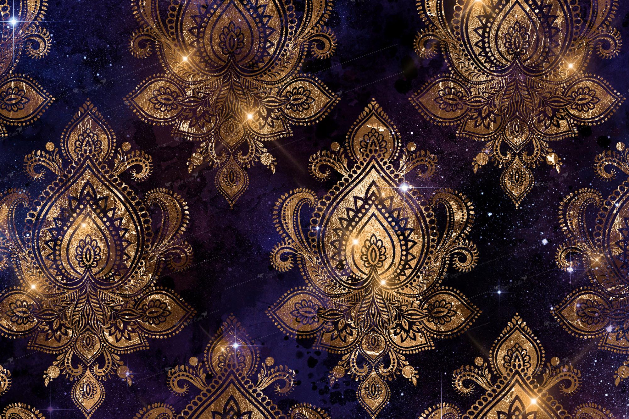 Cosmic Galaxy Digital Paper, Seamless Scrapbook Pattern (digital ...