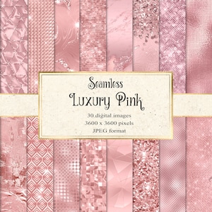 Luxus Rosa digitales Papier, Pailletten Texturen, Hintergründe Glitzer, rosa Folie, Leder Scrapbook Paper Pack, kommerzieller Instant Download