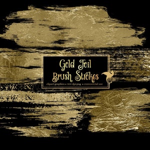 Goldfolie Pinselstriche Clip Art - faux gold Flocke digitale Grenze Clipart im png format sofortigen download für kommerzielle Nutzung