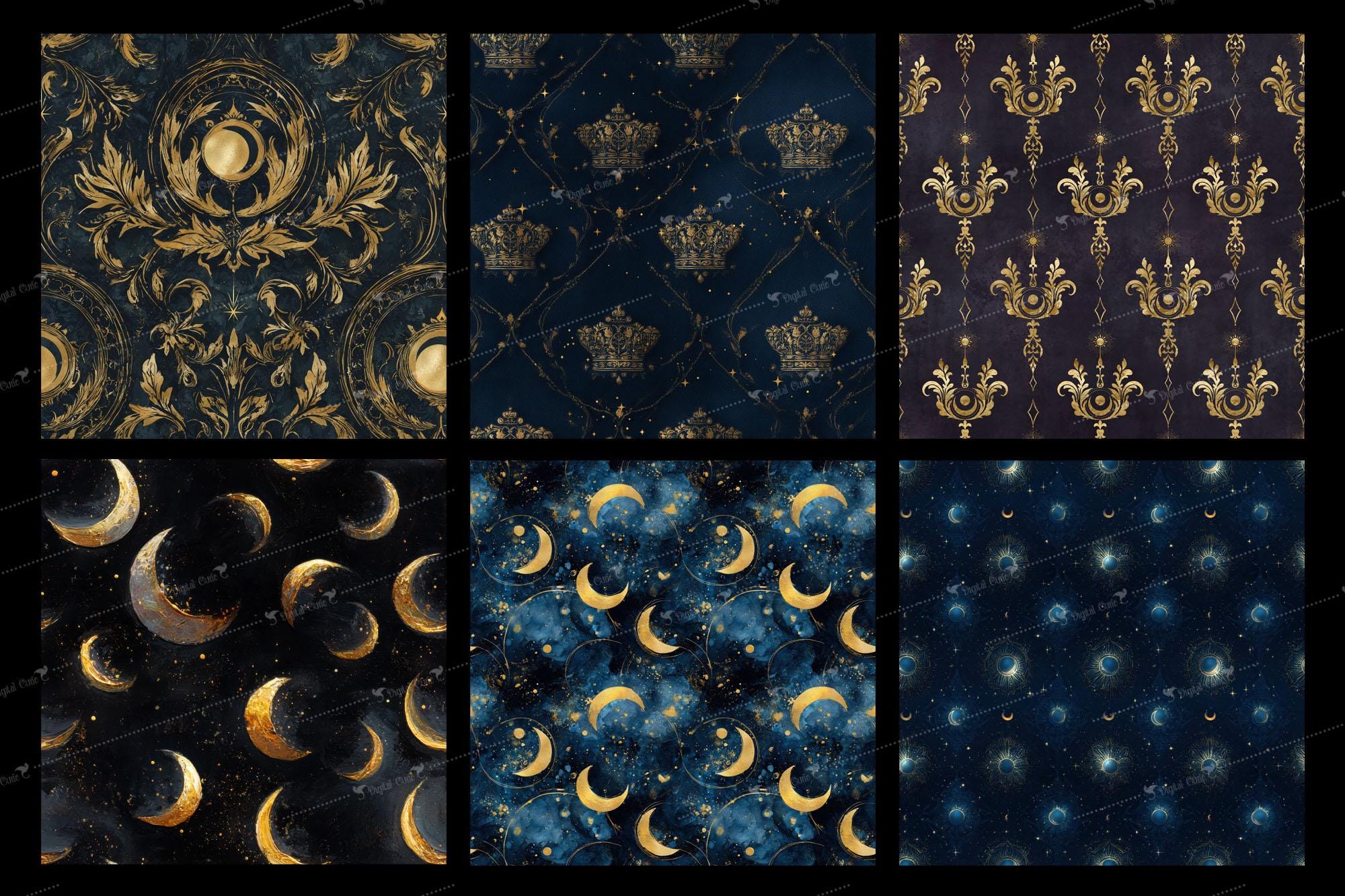 Celestial Digital Paper – Seamless Galaxy Patterns (digital Download ...