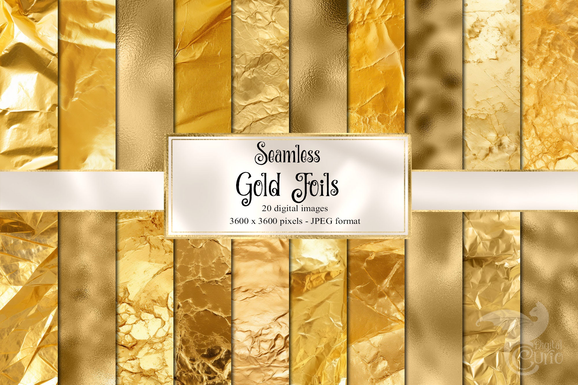 18 Metallic Gold Paint Overlays with transparent backgrounds