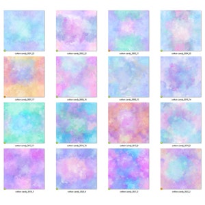 Cotton Candy Digital Paper seamless rainbow pastel textures instant download for commercial use image 4