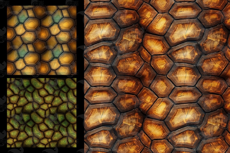 Turtle Shell Texture Digital Paper - 20 Seamless JPEG Images (digital ...