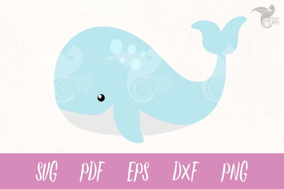 cute baby whale clipart