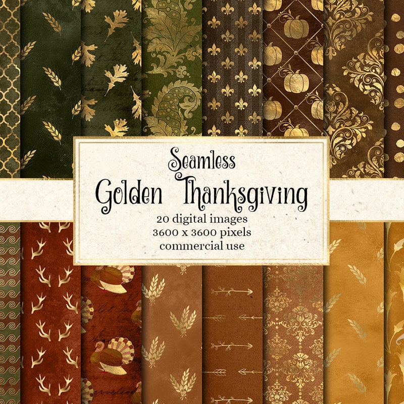 Thanksgiving Pattern Etsy