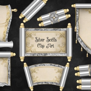 Silverrullar Clipart - Fantasy Tapestry Designs (Digital Nedladdning)