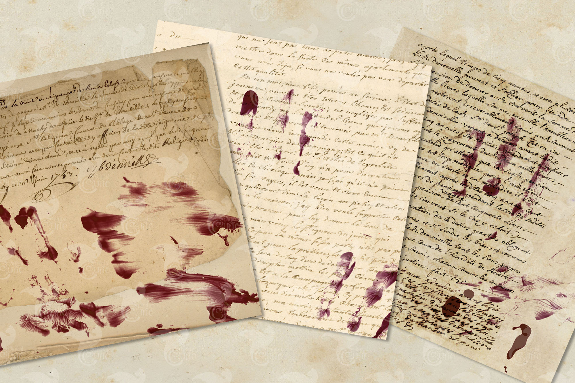 Bloody Letters Digital Paper, Vampire Printable (35 JPG) - Etsy