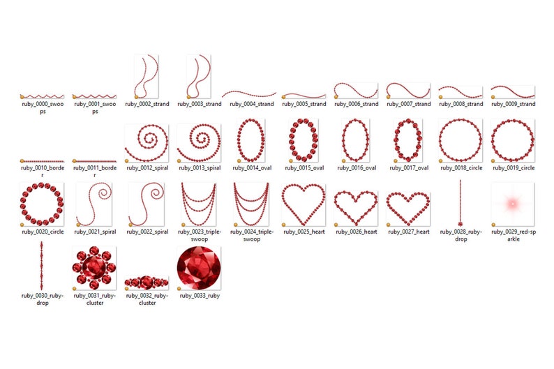Luxury Ruby Clipart, Jewel Borders, Frames (PNG, Digital Download) - Etsy