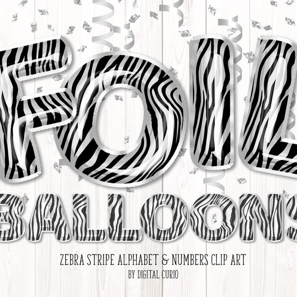 Zebra Print Letters - Etsy