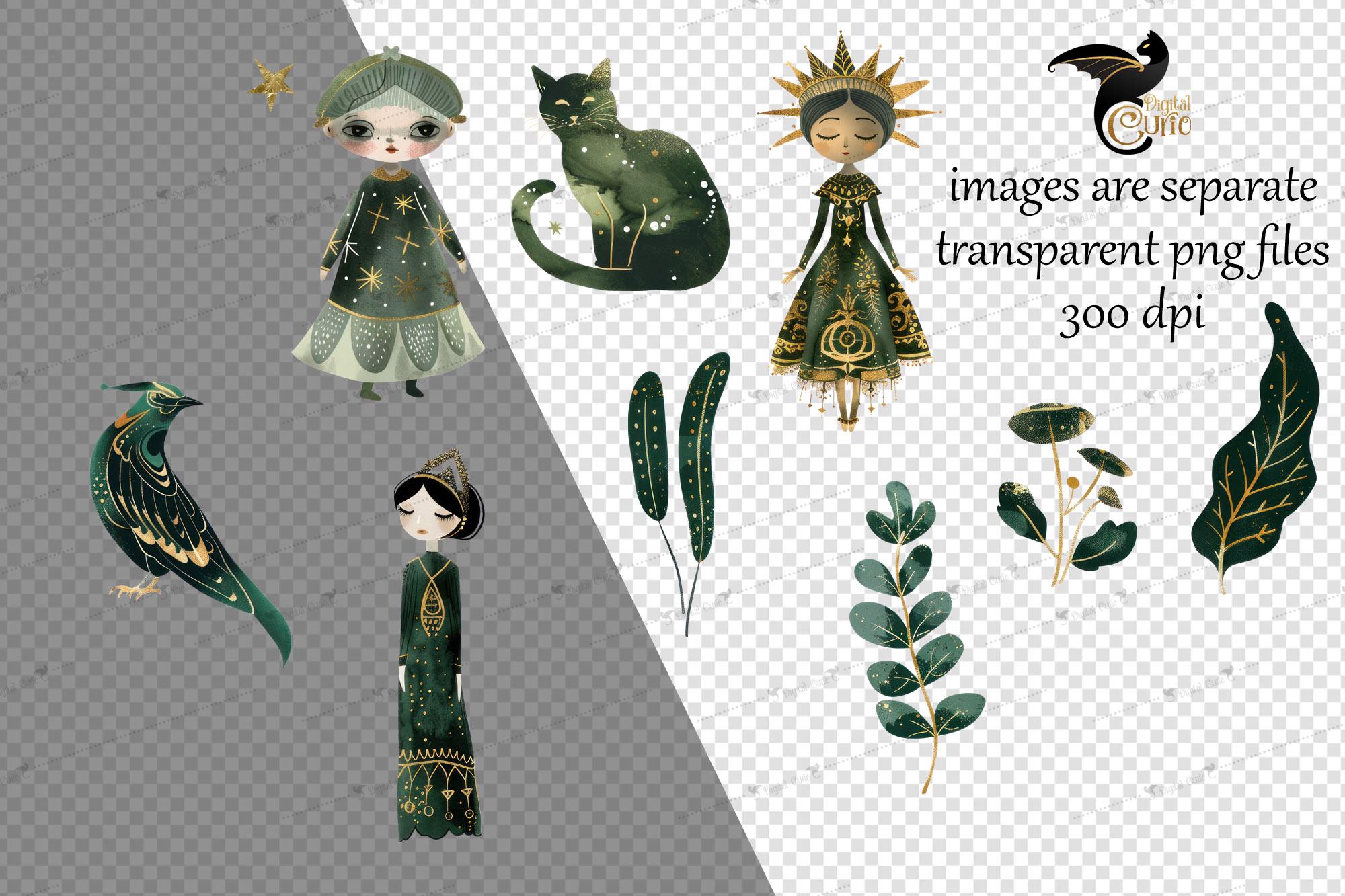 Graphics Fae Whimsical Green Fae Clipart - Celestial Fantasy Fairy Png Clip Art ...