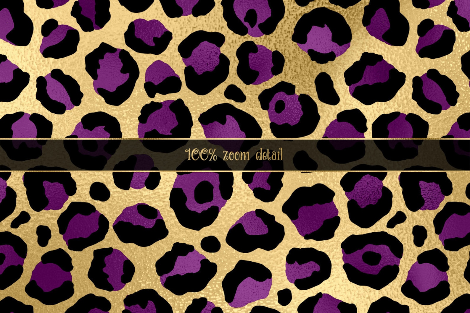 Purple and Gold Leopard Digital Paper Seamless Leopard Spot Etsy