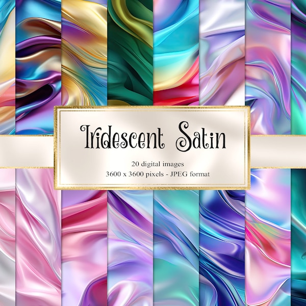Iridescent Satin Textures - luxury digital paper printable backgrounds for commercial use