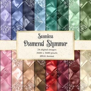 Diamond Shimmer Digital Paper - naadloze achtergrondpatronen direct downloaden voor commercieel gebruik