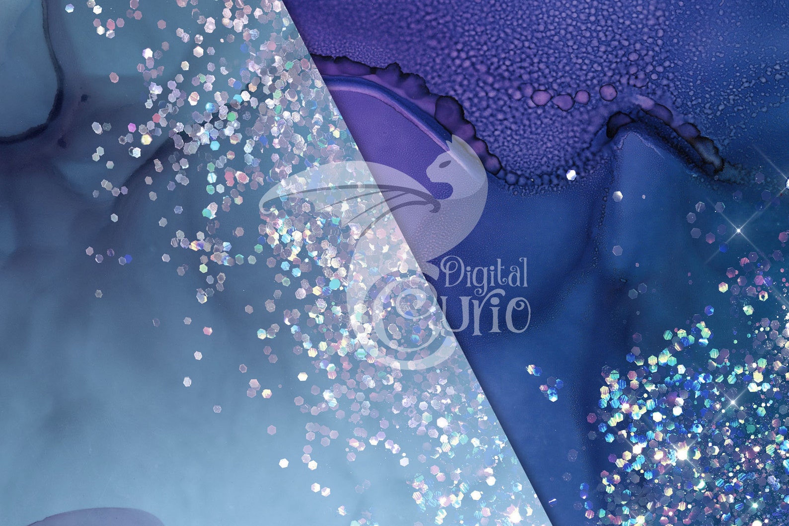 Ink and Glitter Digital Paper Printable Scrapbook Paper With | Etsy