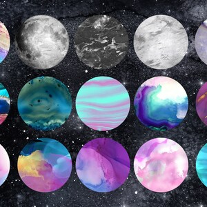 Planets Clipart Watercolor Planet Clip Art With Gold Foil - Etsy