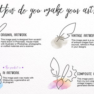 Watercolor Pentagram Clipart floral pentacle PNG format instant download for commercial use image 5