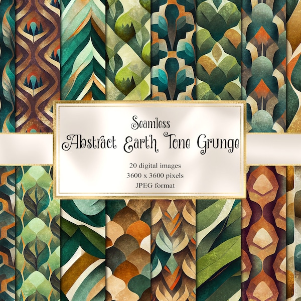 Earth Tone Print Etsy