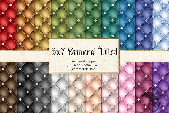 5x7 Diamond Tufted Backgrounds, Tufted Digital Paper, Quilted Luxury  Textures, Button Quilting Digital Paper, Invitation Backgrounds 
