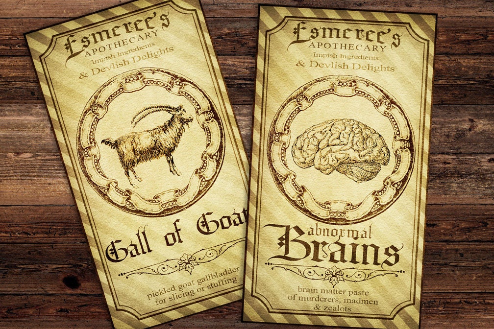 36 Stück Halloween Flaschenetiketten - Wasserfeste Weinetiketten Mit Vintage Design - Für Party Deko