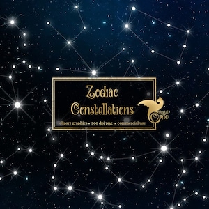 Sternzeichen Konstellationen Clipart, Sternzeichen Vektoren, Nachthimmel Geburt Zeichen Vektor Clip Art, Konstellation Tarot Nachthimmel png eps sofortiger download