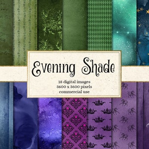 Papel digital Evening Shade, texturas de fantasia, fundos de fantasia antigos, texturas de papel vintage, download instantâneo para uso comercial