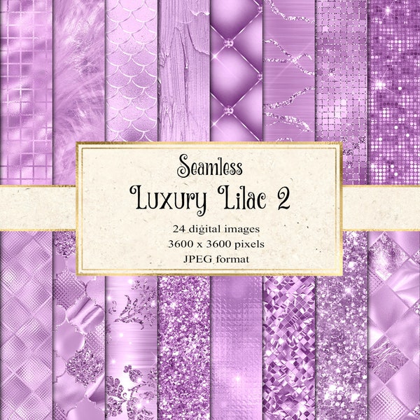 Luxury Lilac Textures Digital Paper, seamless pastel purple glitter, purple foil, metallic purple texture backgrounds for sublimation