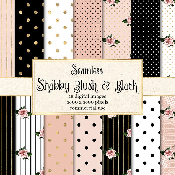 Blush Pink Black - Etsy