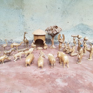 Village in Africa Nativity full set