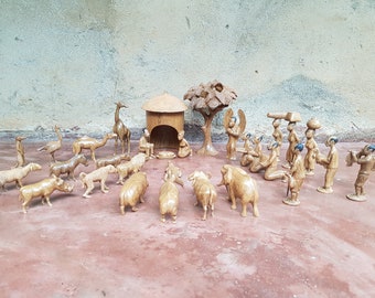 Village in Africa Nativity full set