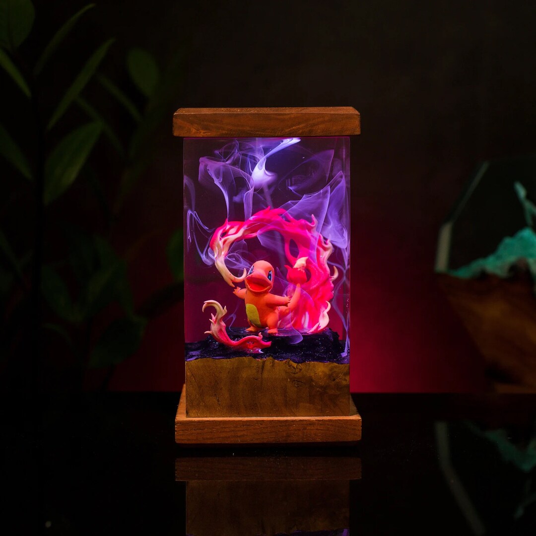 Charmander Pokemon Lamp, Bedroom Lamp, Lamp for Desk Decor, Gift for ...
