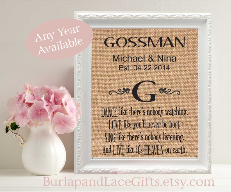 Cotton Anniversary Gift 2nd Anniversary Cotton Love Dates Etsy