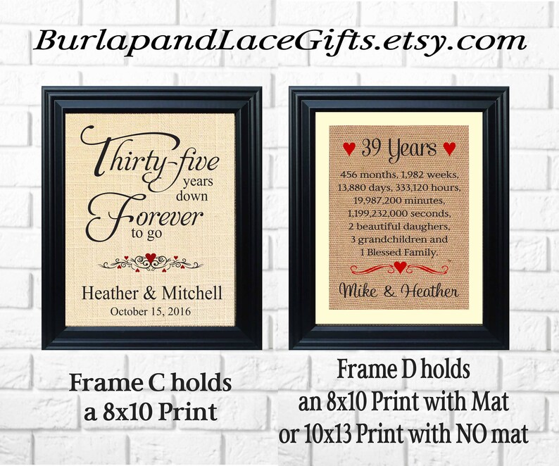 35th Wedding Anniversary Gift to Wife Gift to Husband 35