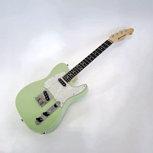 Ready to Ship! Pixelator Tenor Solid Body Electric Ukulele. Seafoam green body, Maple neck and Wenge fretboard. Luthier set up.