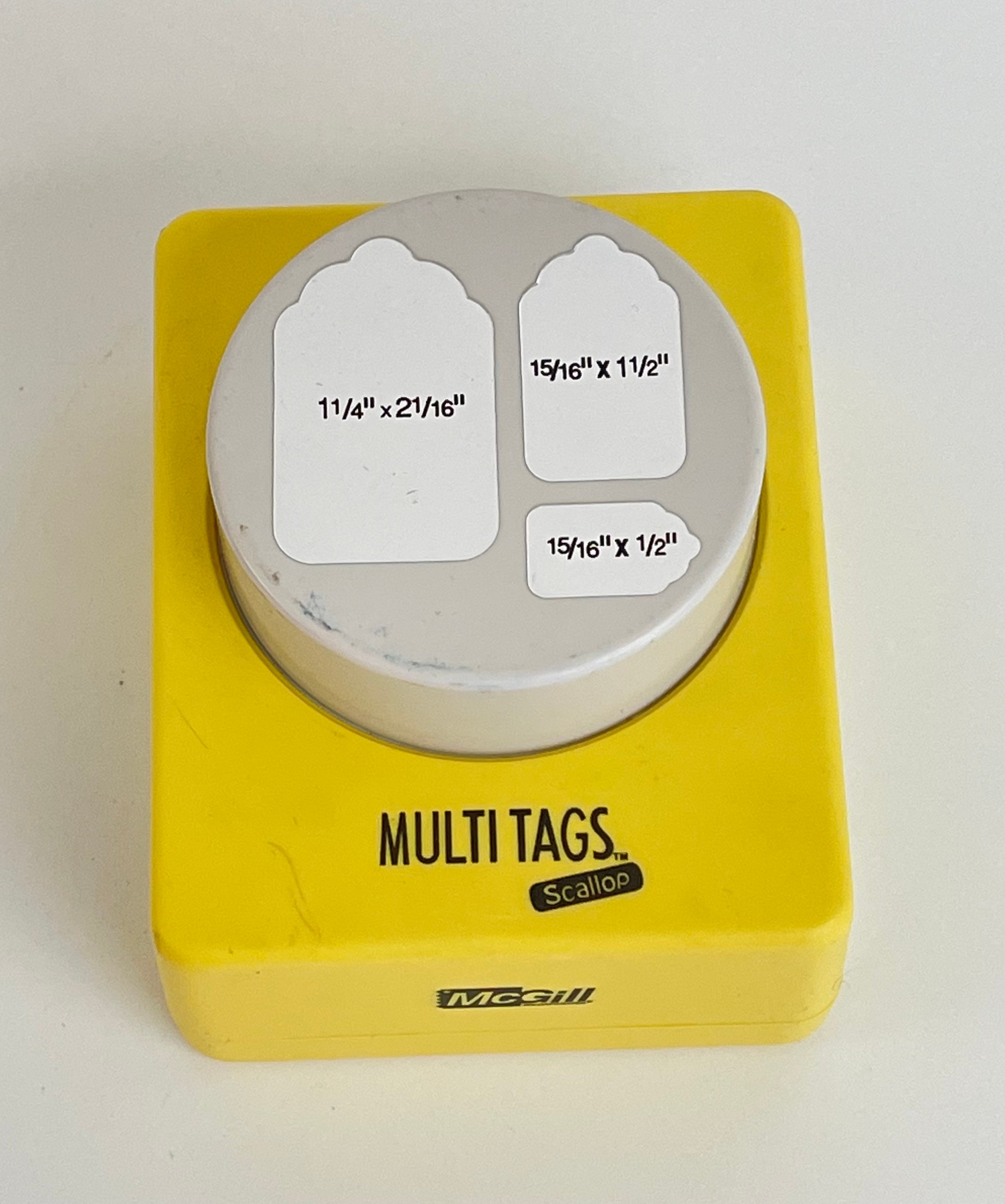 McGill Multi Tag Tags Paper Punch Assorted Sizes Crafting Etsy