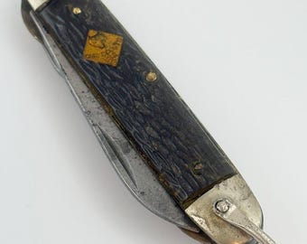 Vtg Camillus Cub Scouts Pocket Knife USA Multi Tool Boy Scouts Vintage Folding Knife