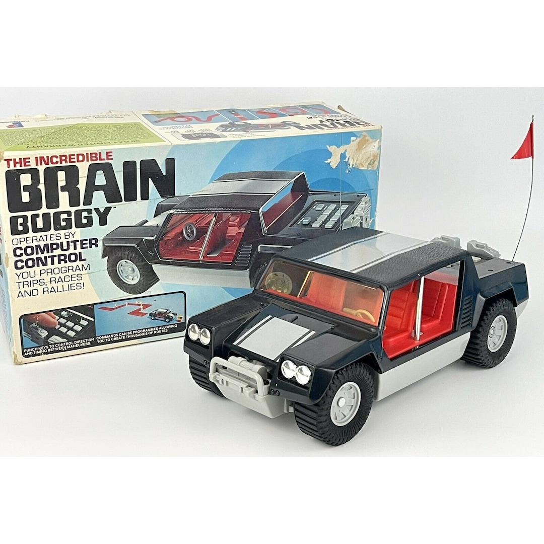 The Incredible Brain Buggy Computer Control Programmable Car 1979 WORKS GREAT