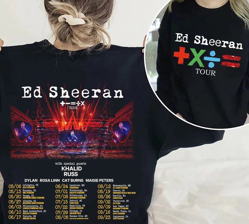Ed Sheeran 2023 Tour Shirt, Ed Sheeran Concert Tee